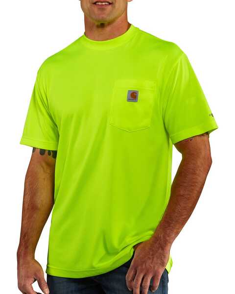 Carhartt Force Color-Enhanced T-Shirt - Big & Tall, Lime, hi-res