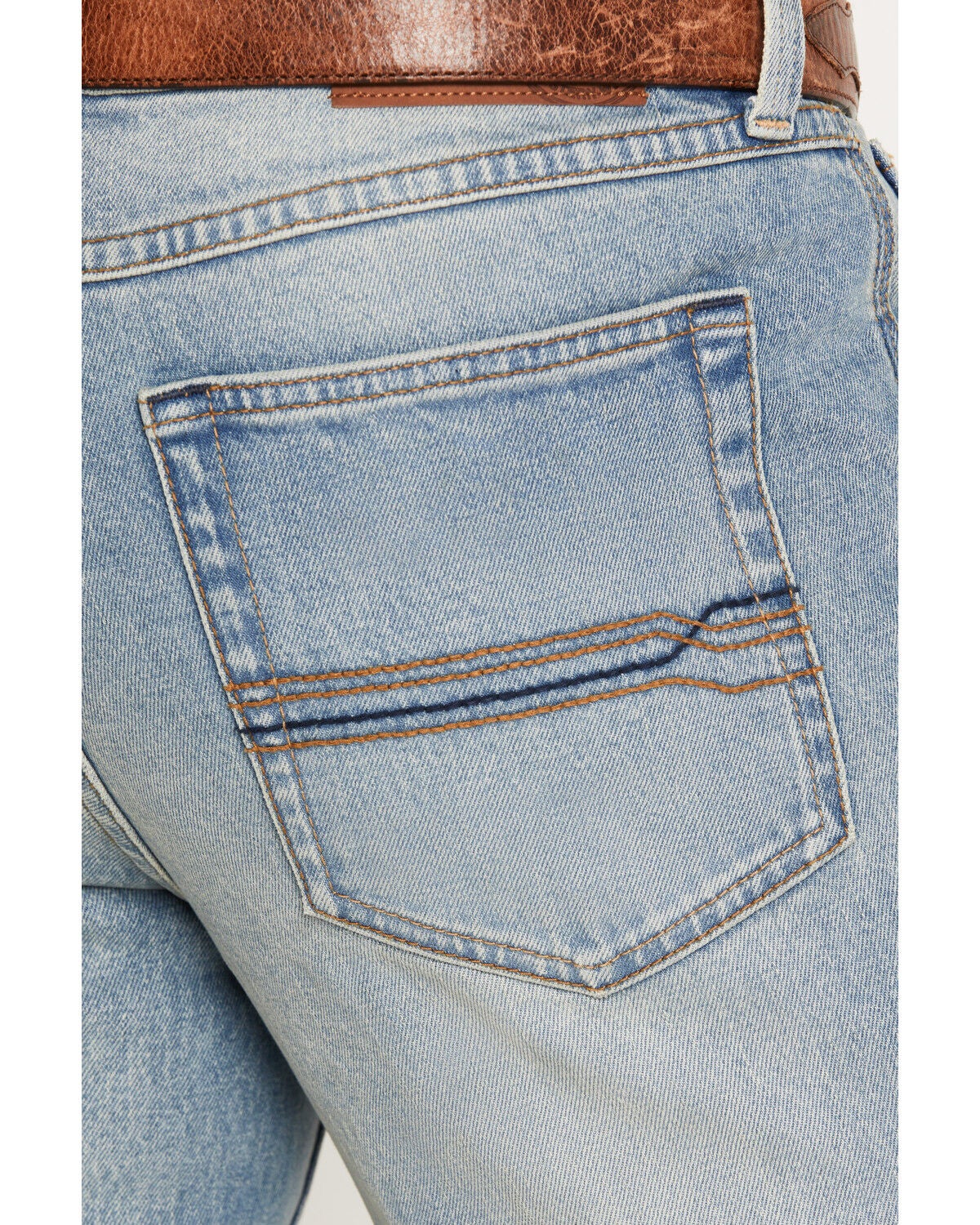 Image #4 - Cody James Men's Bunker Wash Jackson Slim Straight Stretch Denim Jeans, Light Wash, hi-res