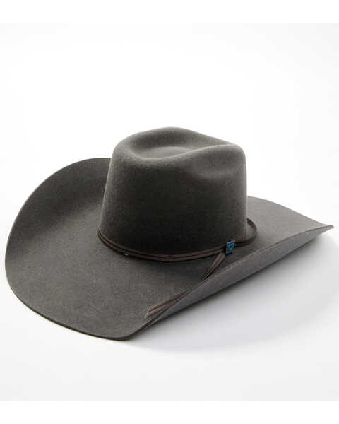 Resistol 9th Round 3X Felt Cowboy Hat, Grey, hi-res