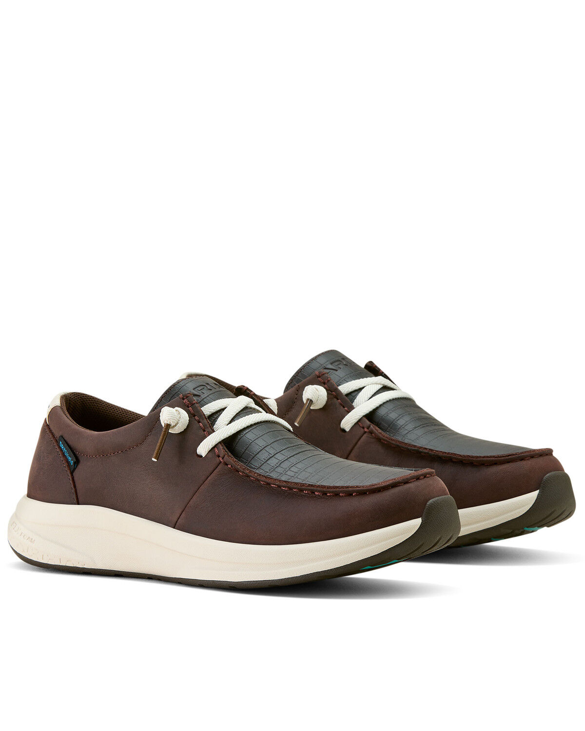 Image #2 - Ariat Women's Buckeye Waterproof Casual Shoes - Moc Toe, Chocolate, hi-res