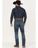 Wrangler Retro Men's 88MWP Enerjean Dark Wash Slim Straight Stretch Denim Jeans, Dark Wash, hi-res