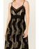Image #3 - Idyllwind Women's Verde Lace Inset Metallic Print Maxi Dress, Black, hi-res