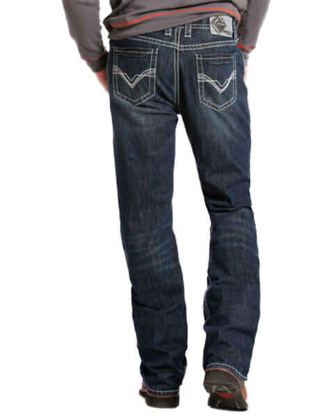 Rock & Roll Denim Men's FR Double Barrel Relaxed Fit Bootcut Jeans, Indigo, hi-res