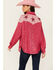 Image #4 - Mainstrip Women's Star Sequins Long Sleeve Button-Down Western Top, Pink, hi-res