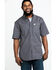 Image #1 - Carhartt Men's Rugged Flex Rigby Short Sleeve Work Shirt , Charcoal, hi-res