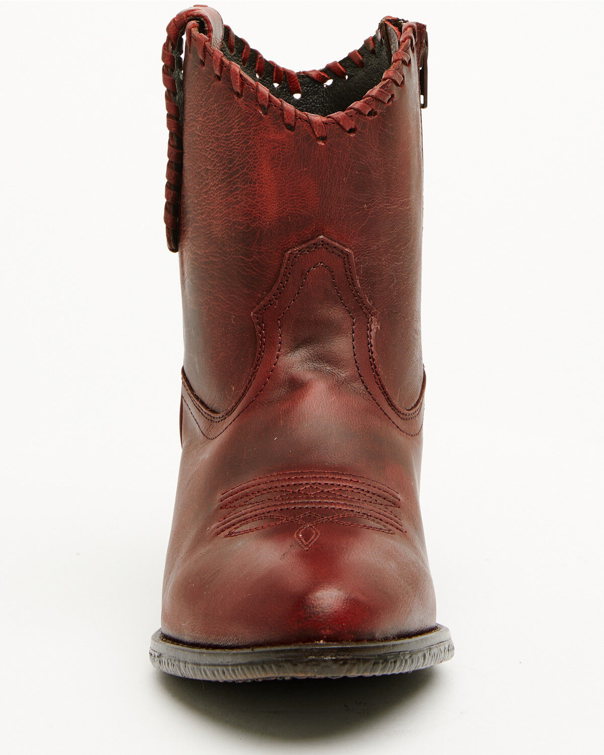 Image #5 - Shyanne Women's Sawyer Omaha Goat Western Fashion Booties - Round Toe, Red, hi-res