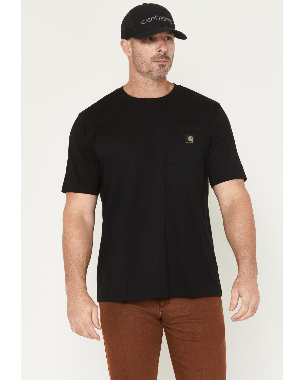 Image #2 - Carhartt Men's Relaxed Fit Lightweight Camo Graphic Short Sleeve Graphic T-Shirt, Black, hi-res