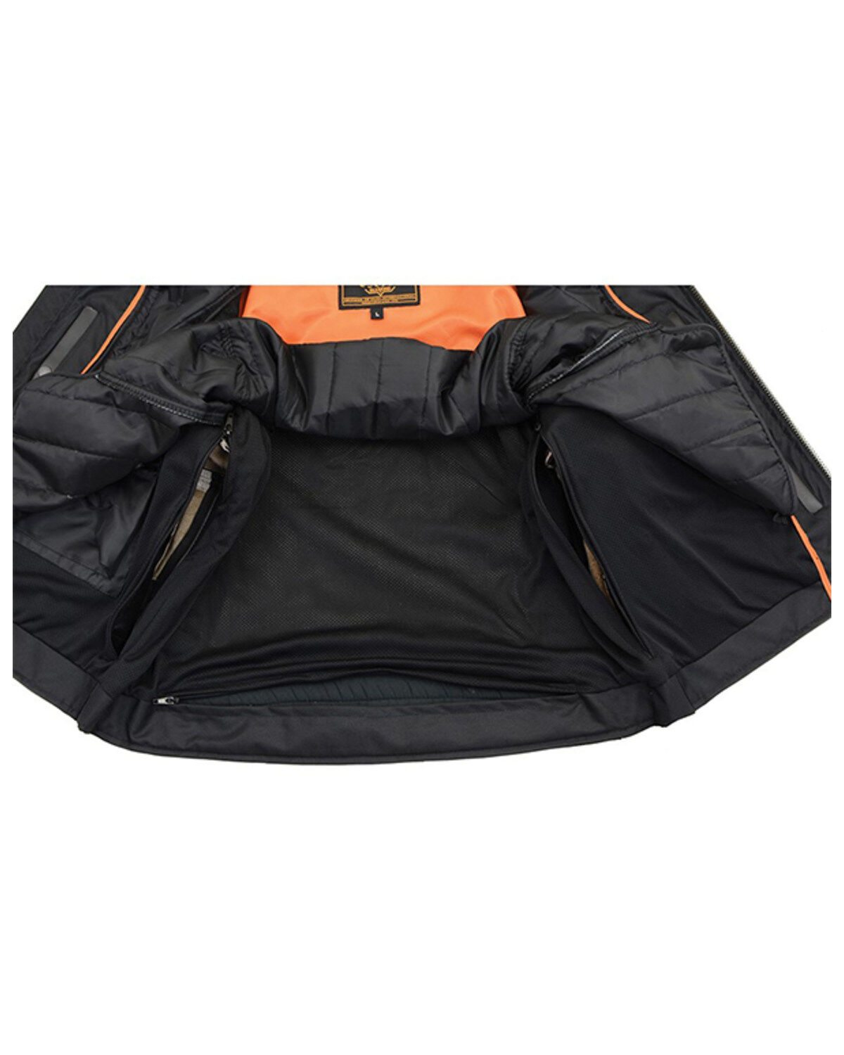 Image #4 - Milwaukee Leather Men's Distressed 2-in-1 Concealed Carry Leather Jacket, Brown, hi-res