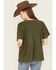 Image #4 - Day Dreamer Women's Raised On Country Short Sleeve Graphic Tee, Green, hi-res