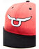 Image #2 - RopeSmart Men's Heather Red Silver Steer Embroidered Mesh-Back Ball Cap , Heather Red, hi-res