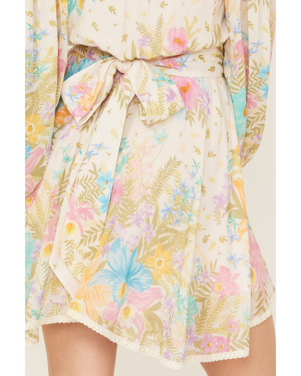 Image #3 - Spell Women's Lei Lei Frill Mini Dress, Cream, hi-res