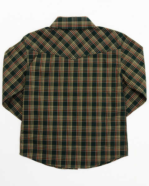Cody James Toddler Boys' Douglas Fir Plaid Print Long Sleeve Snap Western Shirt - Toddler, Green, hi-res