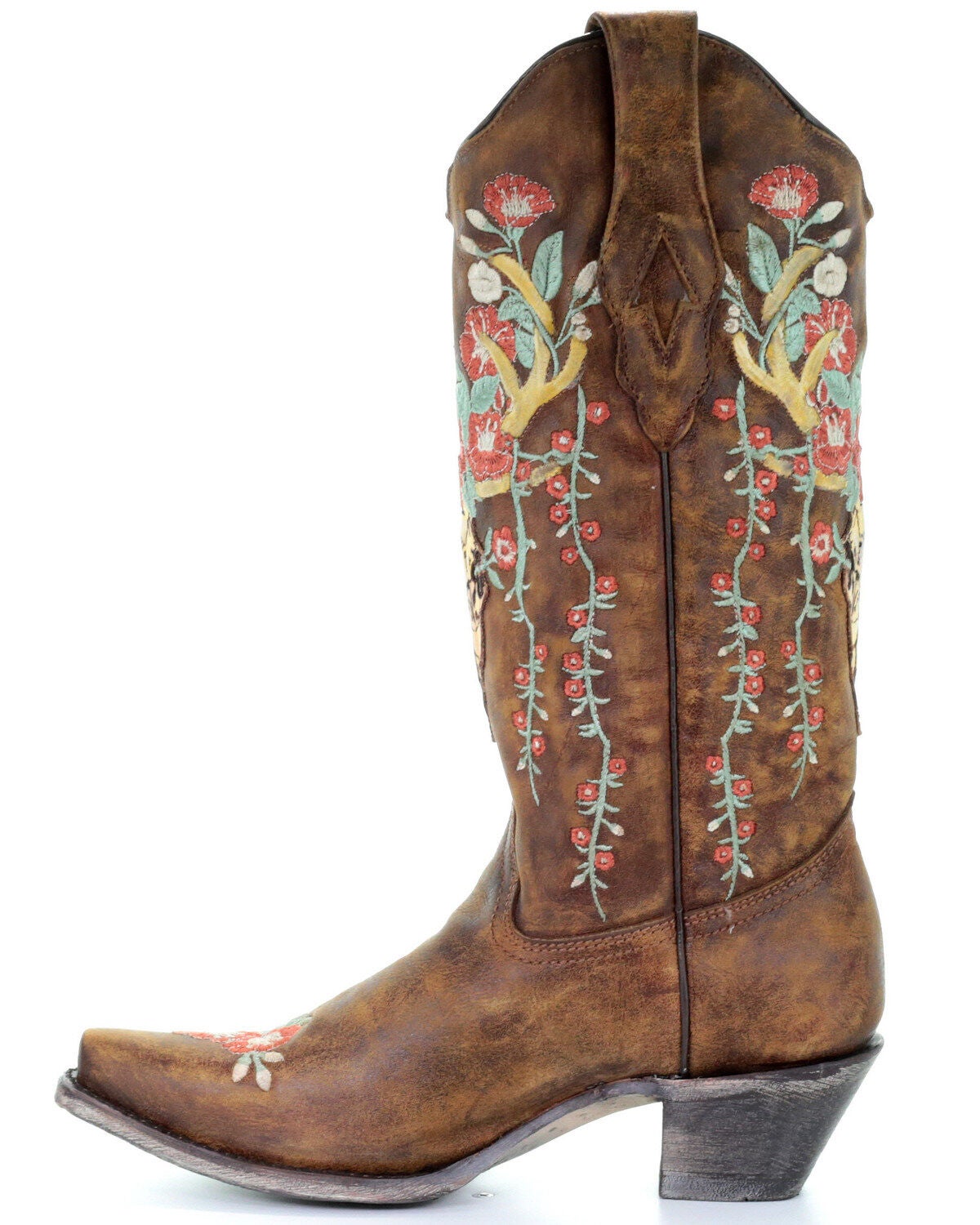 deer skull corral boots