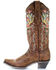 Image #3 - Corral Women's Deer Skull Western Boots - Snip Toe, Tan, hi-res