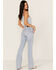 Cleo + Wolf Women's South Coast High Rise Light Wash Stretch Bootcut Jeans, Blue, hi-res