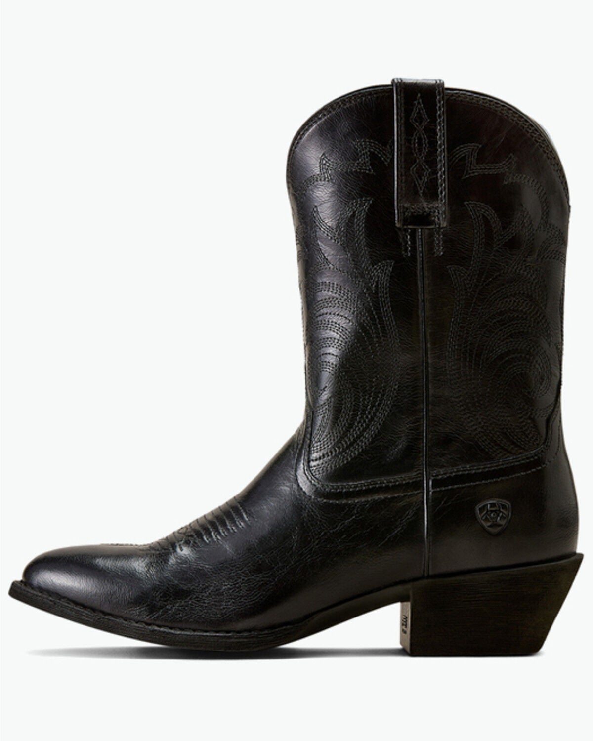 Image #2 - Ariat Women's Heritage Noir Western Boots - Round Toe, Black, hi-res