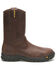 Image #2 - CAT Men's Drawbar Western Work Boots - Steel Toe, Brown, hi-res
