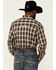 Resistol Men's Roselle Plaid Long Sleeve Button Down Western Shirt, Olive, hi-res