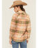 Image #4 - Cleo + Wolf Women's Plaid Print Long Sleeve Button-Down Flannel Shirt, Pink, hi-res