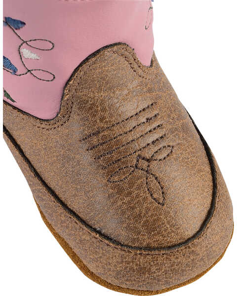 Image #3 - Old West Infant Girls' Pink Boots - Round Toe, , hi-res