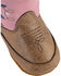 Image #3 - Old West Infant Girls' Pink Boots - Round Toe, , hi-res