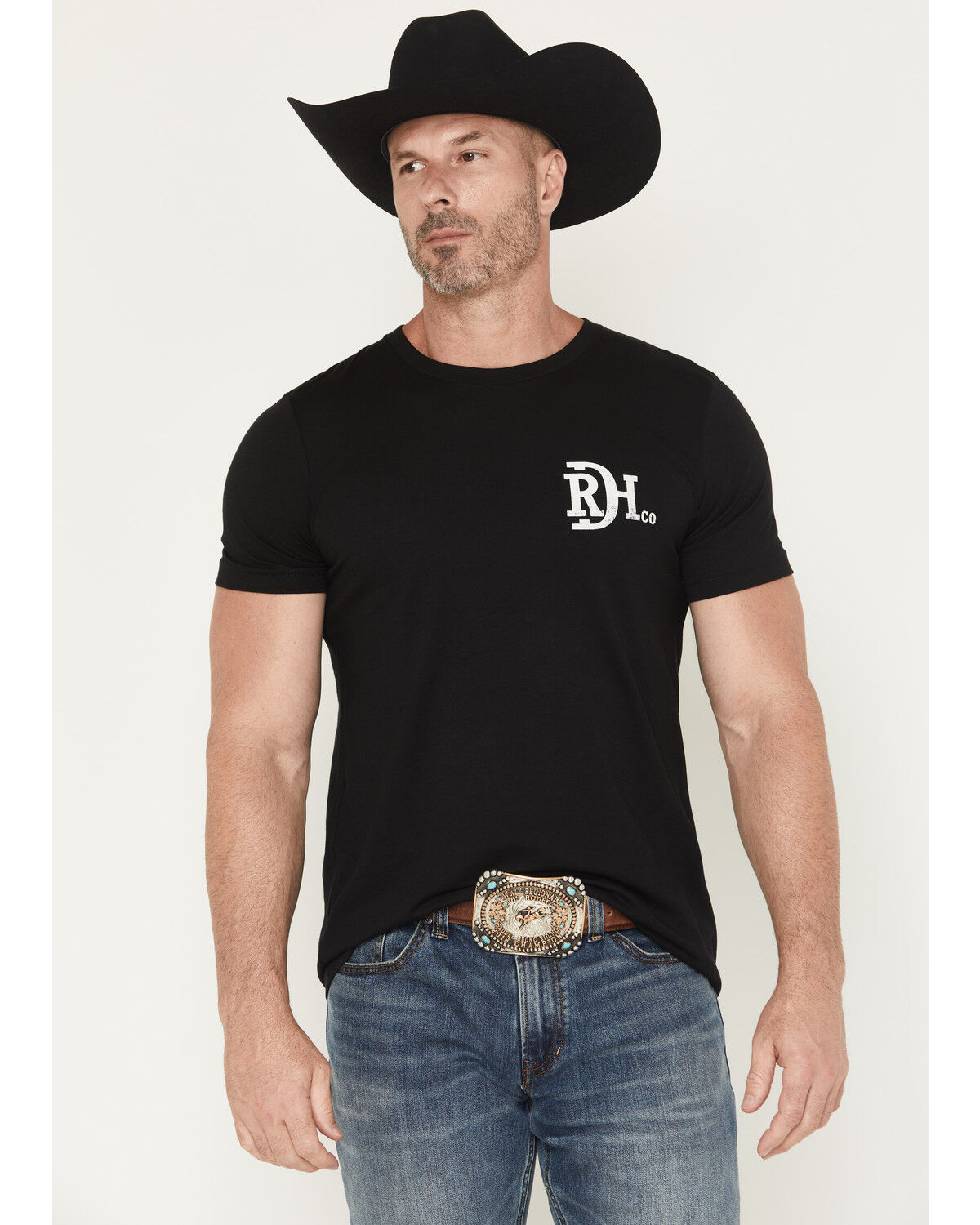 Image #2 - Red Dirt Hat Men's Nightfall Short Sleeve Graphic T-Shirt, Black, hi-res