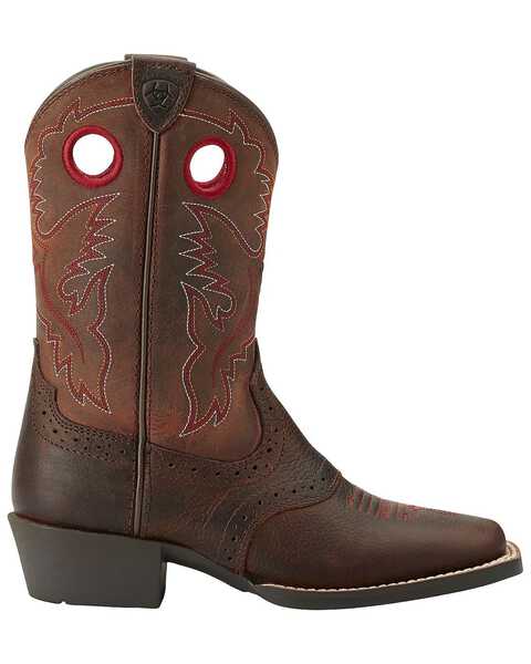 Image #2 - Ariat Boys' Rough Stock Western Boots - Square Toe, , hi-res