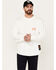 Image #2 - Hawx Men's FR Logo Long Sleeve Graphic T-Shirt, Natural, hi-res