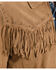 Scully Men's Boar Suede Fringe Jacket, Bourbon, hi-res