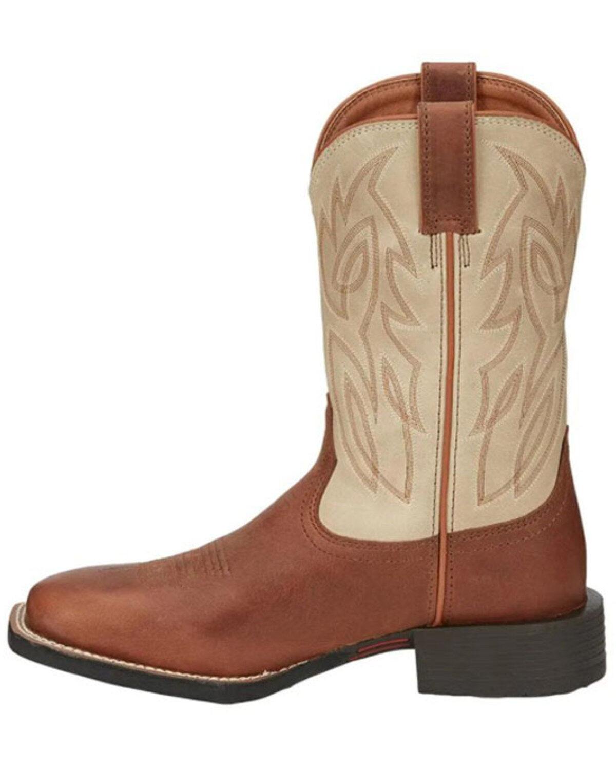 Image #3 - Justin Men's Canter Performance Western Boots - Broad Square Toe, Brown, hi-res