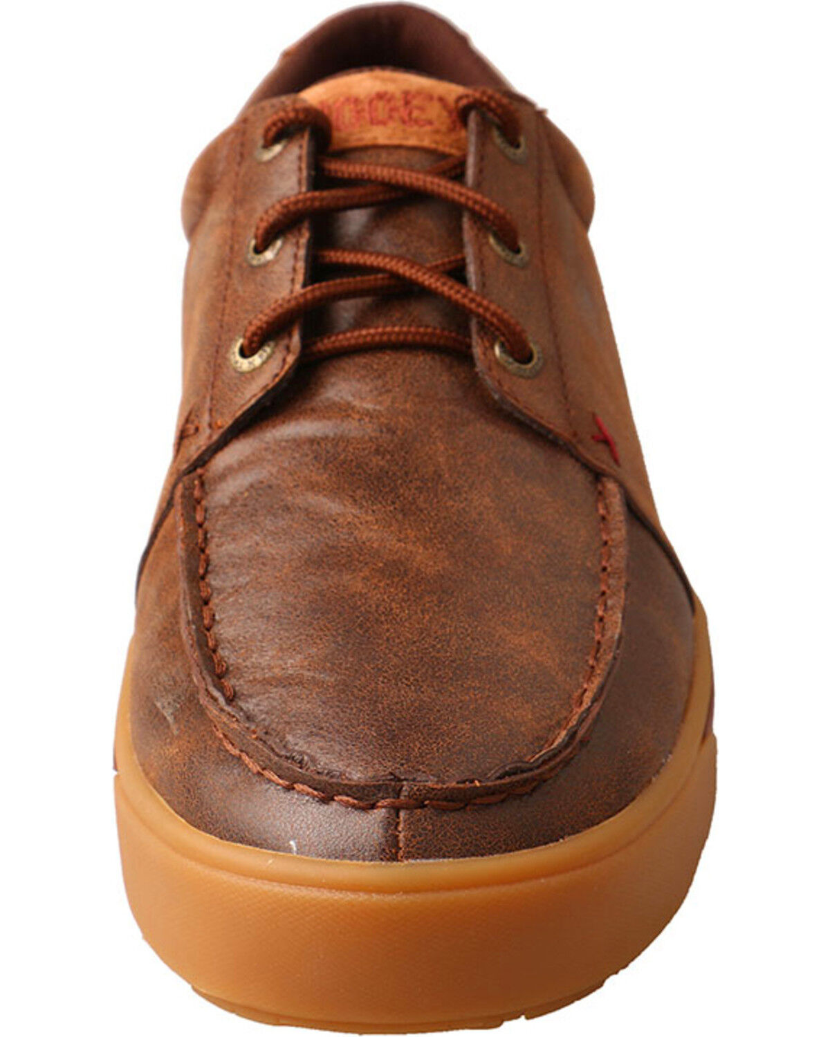 Image #4 - Twisted X Men's Hooey Leather Lace-Up Shoes - Moc Toe, , hi-res