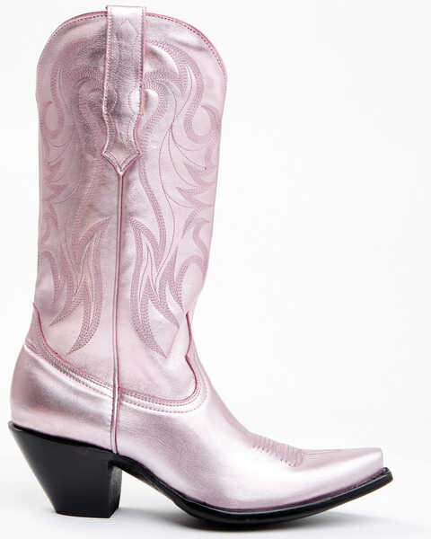 Idyllwind Women's Metallic Leather Western Boot - Snip Toe , Pink, hi-res