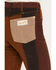 Image #4 - Wrangler X Lainey Wilson Women's High Rise Patchwork Corduroy Bell Bottom Stretch Flare Jeans, Brown, hi-res