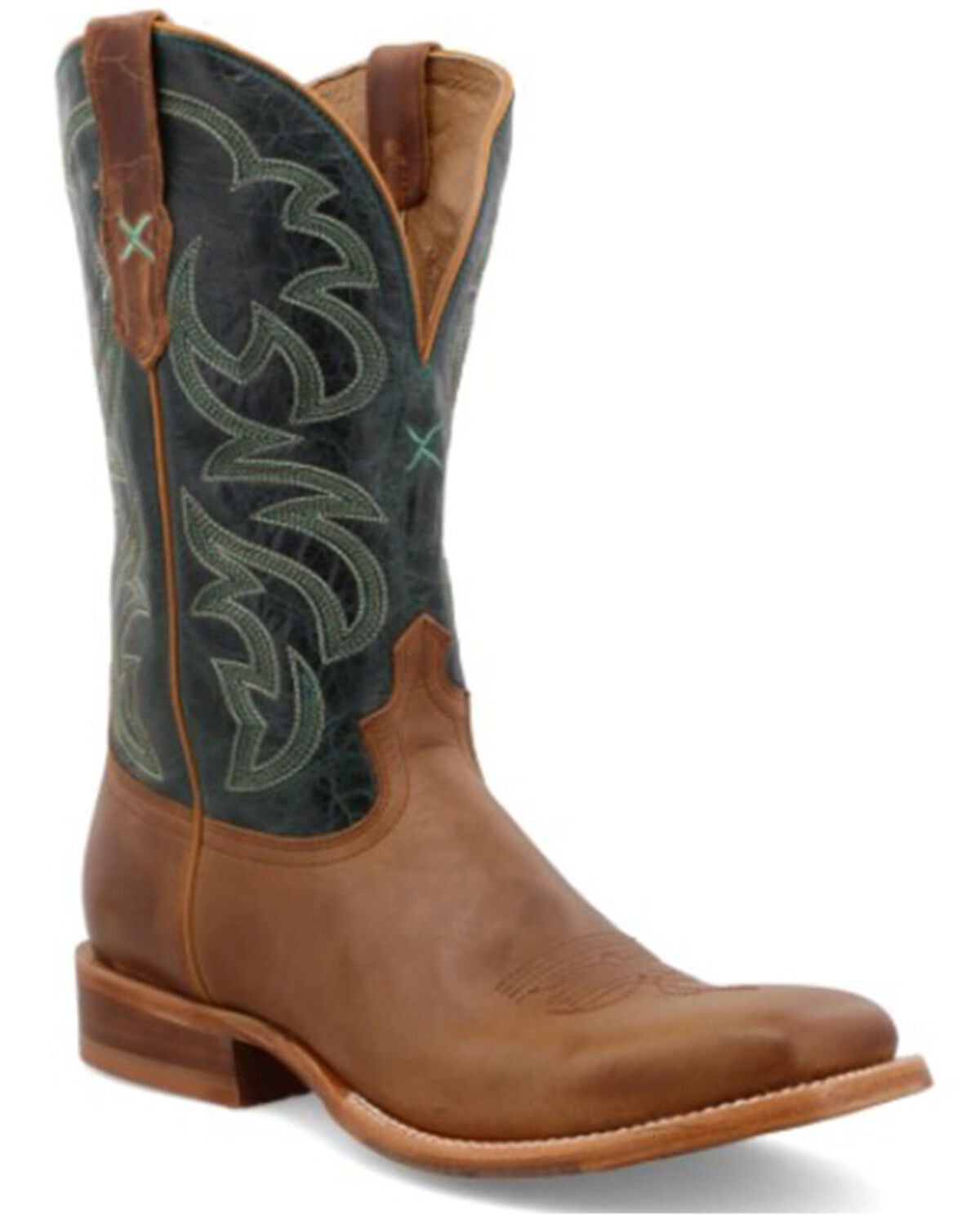 Twisted X Men's Rancher Western Boots - Broad Square Toe, Brown, hi-res