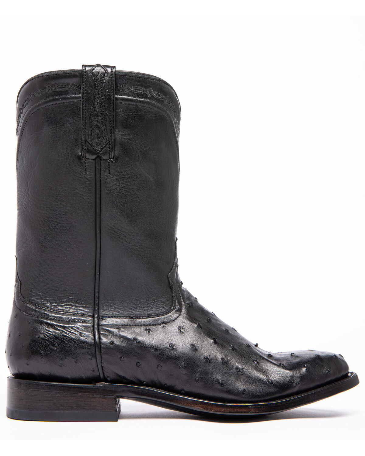 Image #3 - Cody James Men's Black Full Quill Ostrich Western Boots - Round Toe, , hi-res