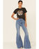 Blended Women's Take It Easy Circle Graphic Short Sleeve Tee , Charcoal, hi-res