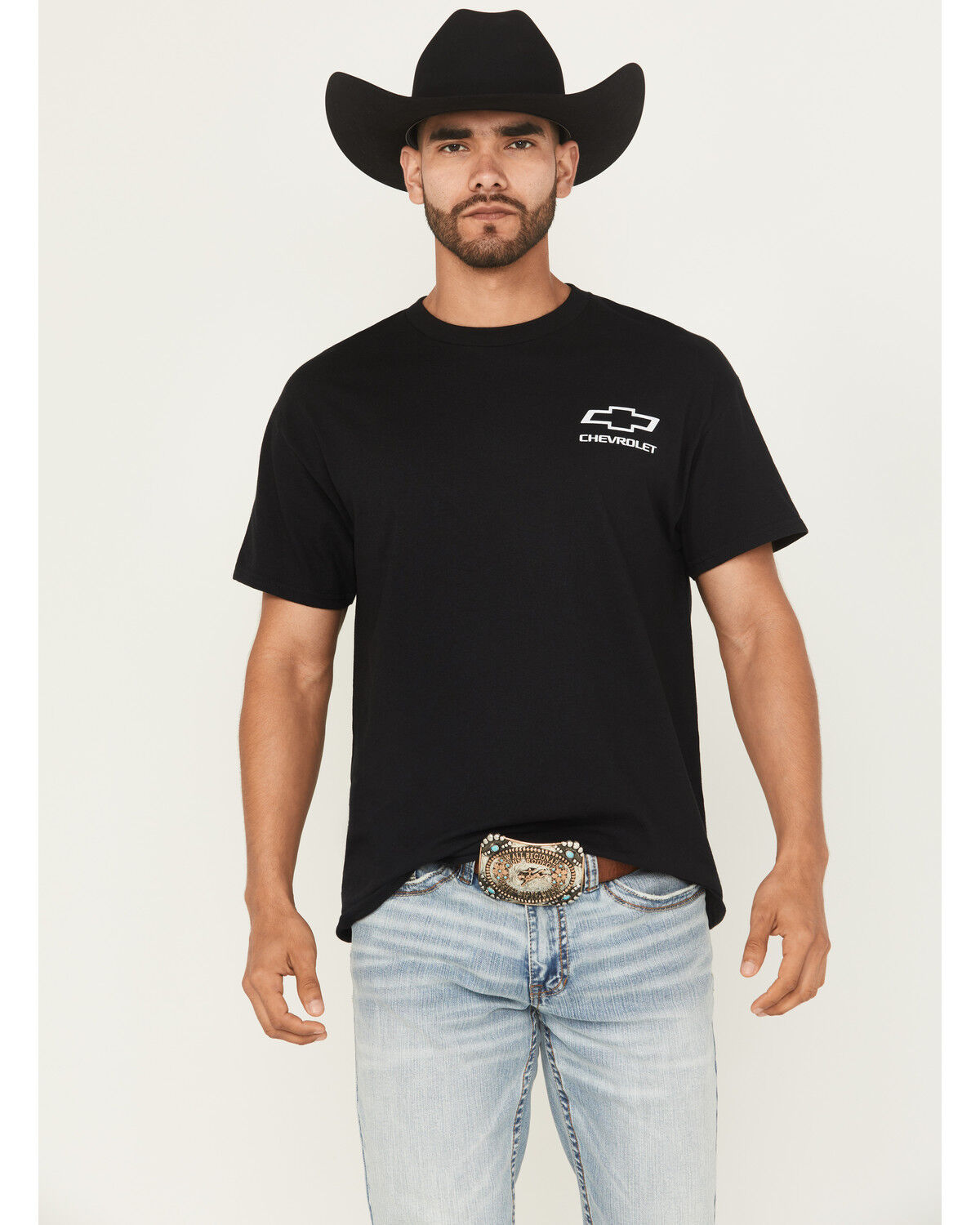 Image #2 - Buckwear Men's Chevy Eagle Short Sleeve Graphic T-Shirt - Big, Black, hi-res
