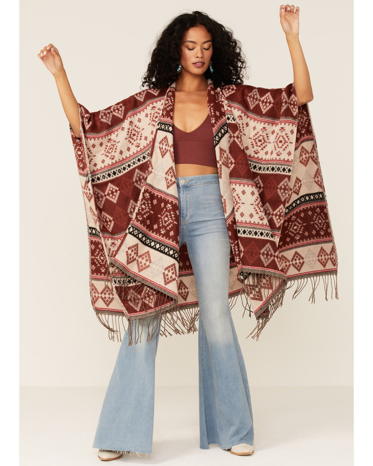 Image #2 - Shyanne Women's Fired Brick Shawl, , hi-res