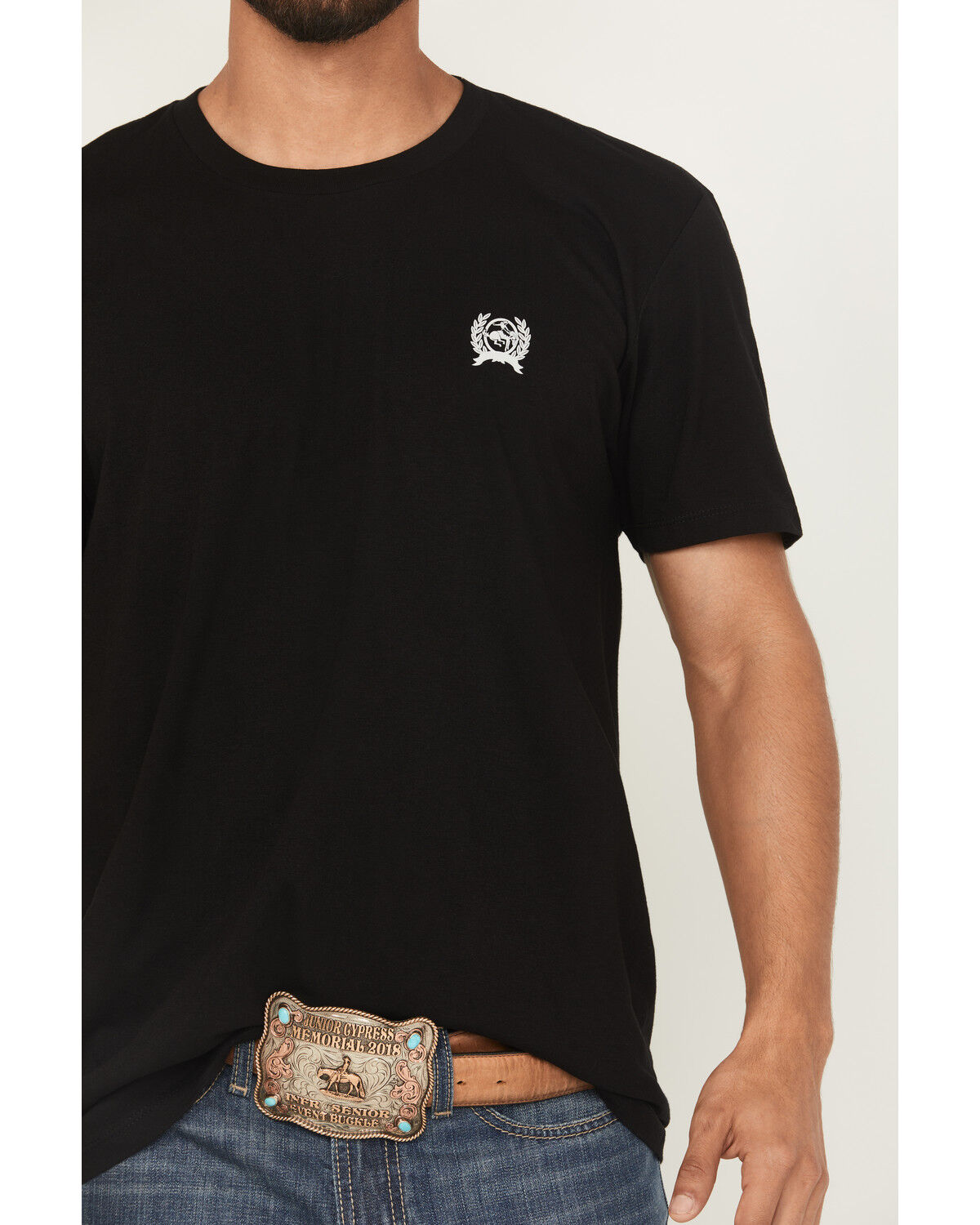 Image #3 - Cinch Men's Boot Barn Exclusive Logo Short Sleeve Graphic T-Shirt, Black, hi-res