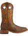 Image #2 - Boulet Men's Stockman Western Boots - Wide Square Toe, Tan, hi-res