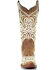Circle G Women's Embroidery Western Boots - Snip Toe, Tan, hi-res