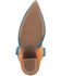 Image #7 - Dingo Women's Spicy Underlay Suede Leather Western Booties - Snip Toe, Orange, hi-res