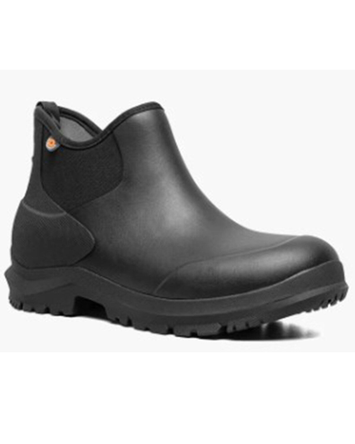 Image #1 - Bogs Men's Sauvie Slip-On Waterproof Work Boots - Round Toe, Black, hi-res