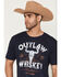 Image #2 - Cody James Men's 100 Proof Short Sleeve Graphic T-Shirt, Navy, hi-res