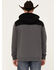 Image #4 - RANK 45® Men's Reflective Sleeve Hooded Sweatshirt, Charcoal, hi-res