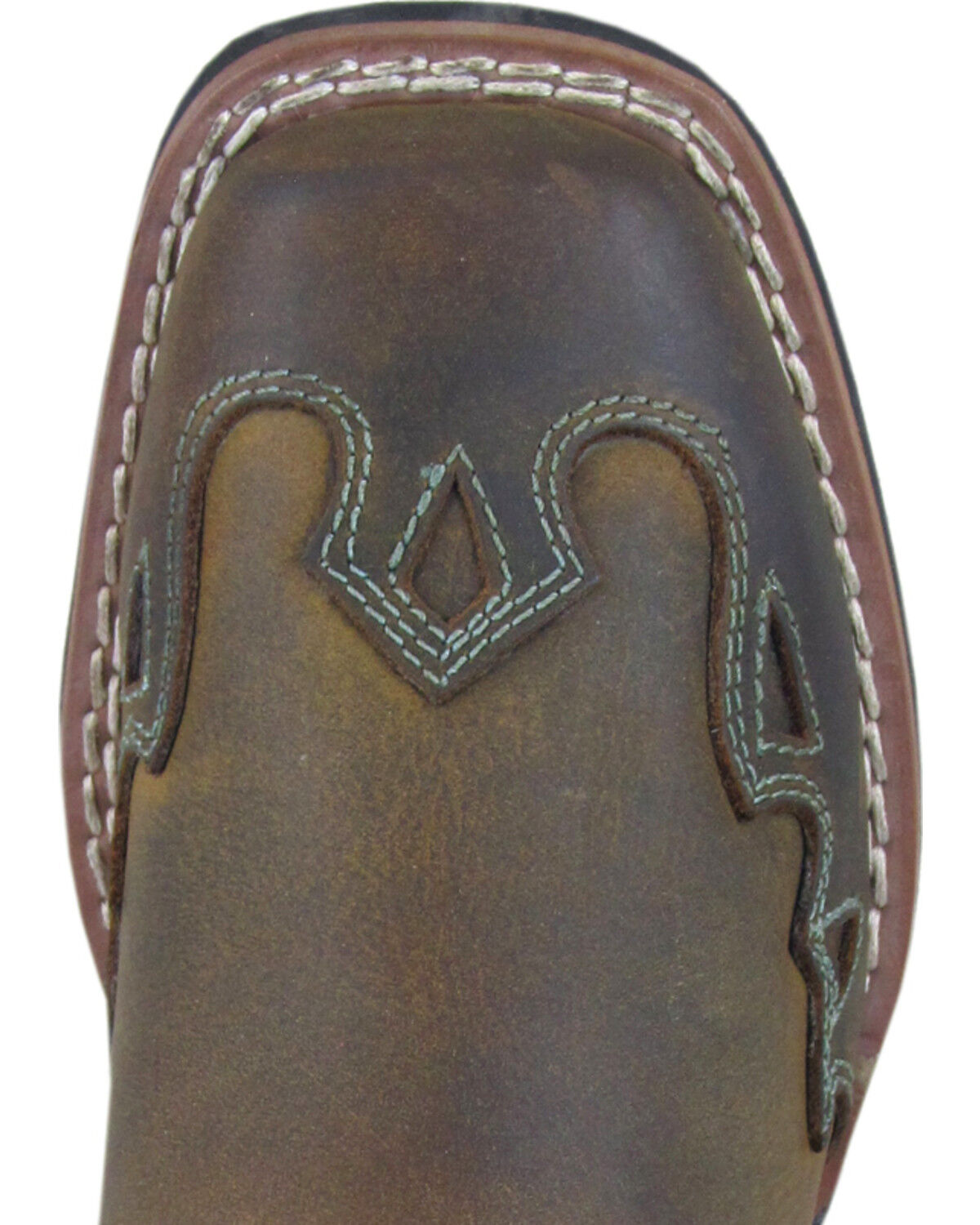Image #2 - Smoky Mountain Girls' Eldorado Western Boots - Square Toe, Brown, hi-res