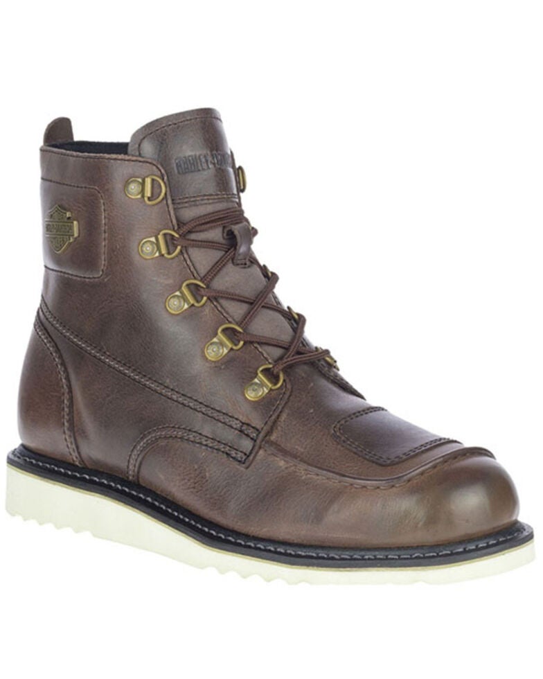 Bottes Moto Harley-Davidson Hagerman Pour Homme - Cuir - Semelle Goodyear - Fermeture YKK - Pointure 11 US