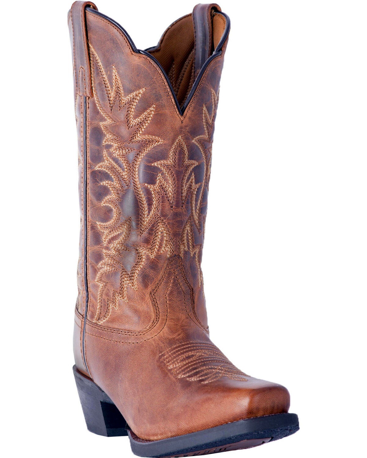 Laredo Women's Tan Malinda Cowgirl Boots - Square Toe, Tan, hi-res