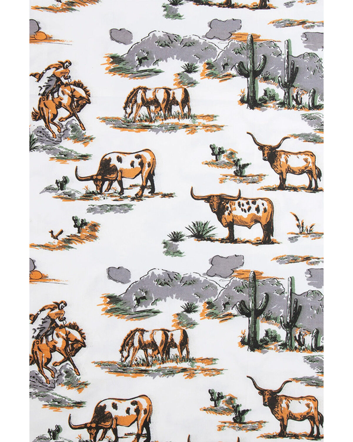 Image #4 - HiEnd Accents 200TC Cotton Ranch Life 3 Piece Sheet Set - Twin Size, Multi, hi-res