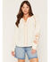 Image #1 - Lovestitch Women's Long Sleeve Embroidered Peasant Top, Natural, hi-res